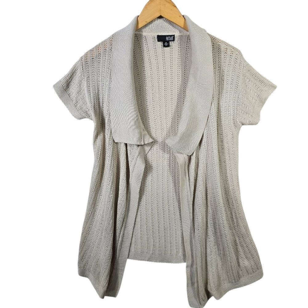 Apt. 9 Women's Cream Open-Front Cardigan